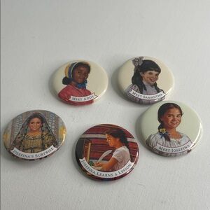 Vintage 1995-1997 American Girl Character Buttons